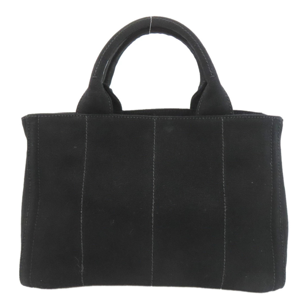 Prada Canapa Handbag Canvas 2way Black